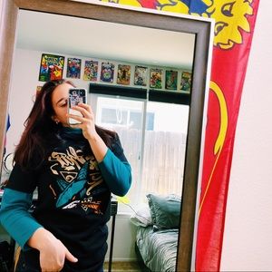 Black Graffiti Cukui San Jose Sharks T Shirt